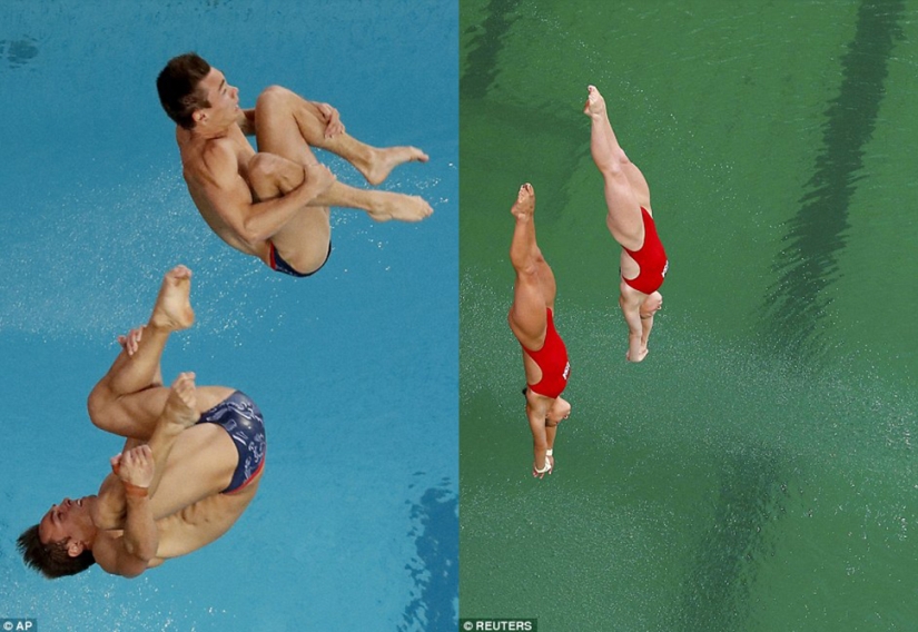 La piscina de los Juegos Olímpicos de Río de repente se puso verde, y nadie admite La piscina de los Juegos Olímpicos de Río de repente se puso verde, y nadie admite