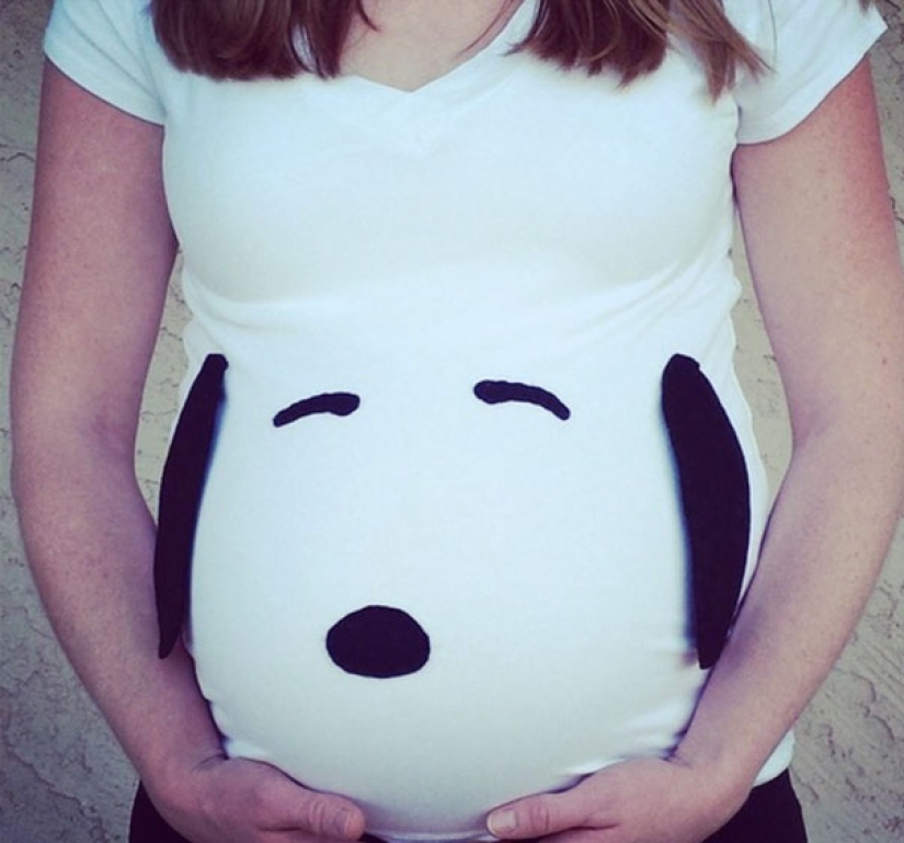 Las barrigas embarazadas también se visten para Halloween