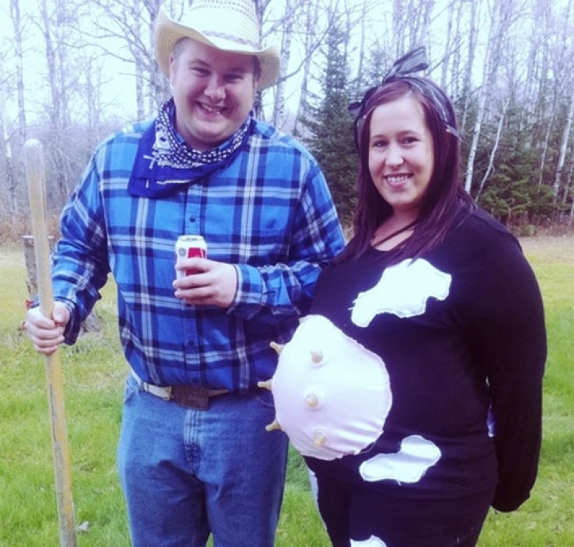 Las barrigas embarazadas también se visten para Halloween