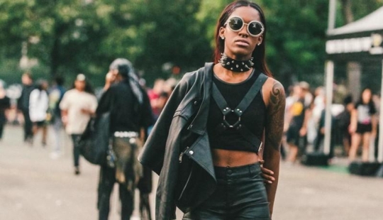 Las chicas más elegantes y hermosas del festival Afropunk-2014