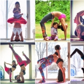Las clases de yoga de mamá e hija han conquistado el mundo