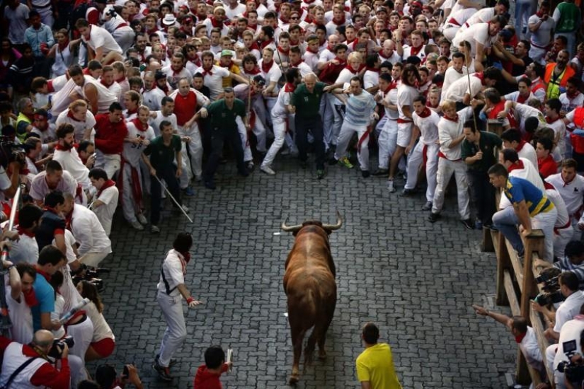 Las imágenes más emotivas de las fiestas españolas San Fermín 2013