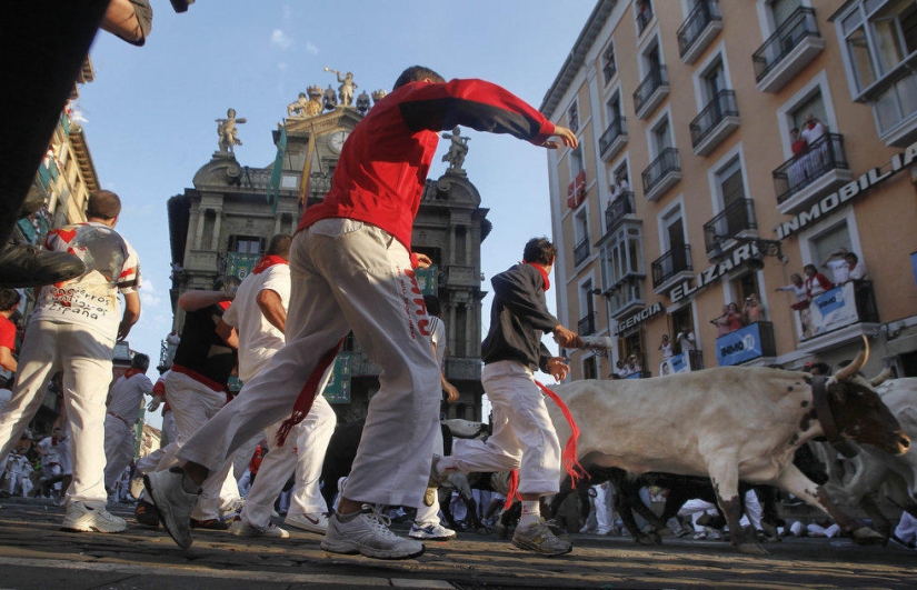 Las imágenes más emotivas de las fiestas españolas San Fermín 2013