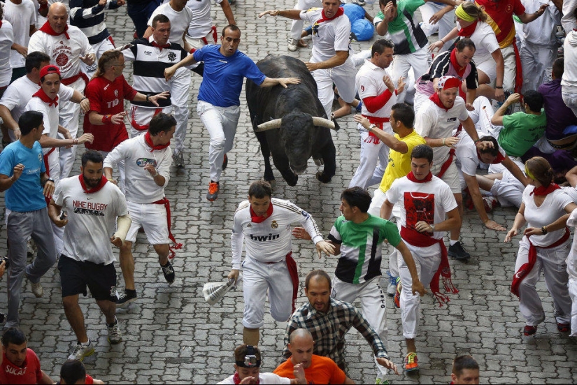 Las imágenes más emotivas de las fiestas españolas San Fermín 2013