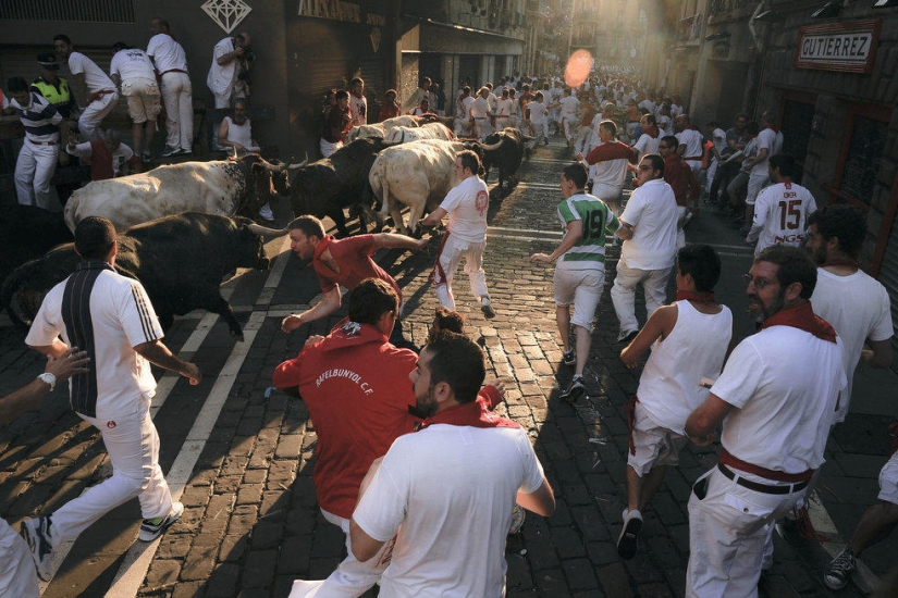 Las imágenes más emotivas de las fiestas españolas San Fermín 2013