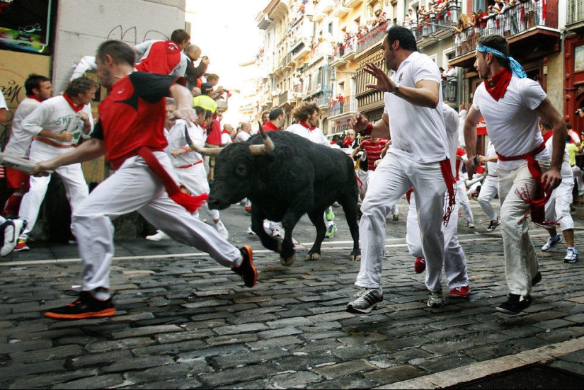 Las imágenes más emotivas de las fiestas españolas San Fermín 2013