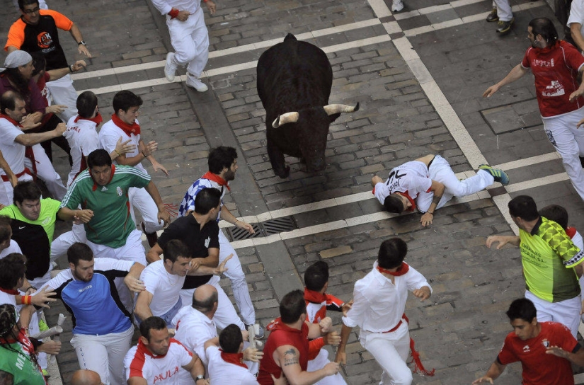 Las imágenes más emotivas de las fiestas españolas San Fermín 2013