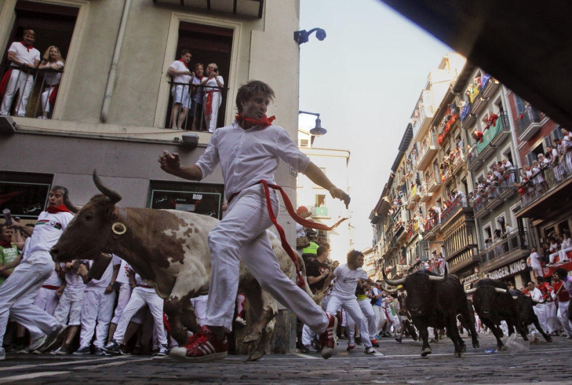 Las imágenes más emotivas de las fiestas españolas San Fermín 2013