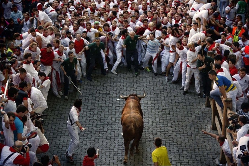 Las imágenes más emotivas de las fiestas españolas San Fermín 2013