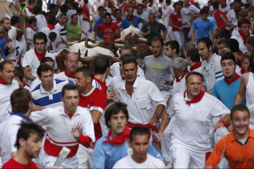 Las imágenes más emotivas de las fiestas españolas San Fermín 2013