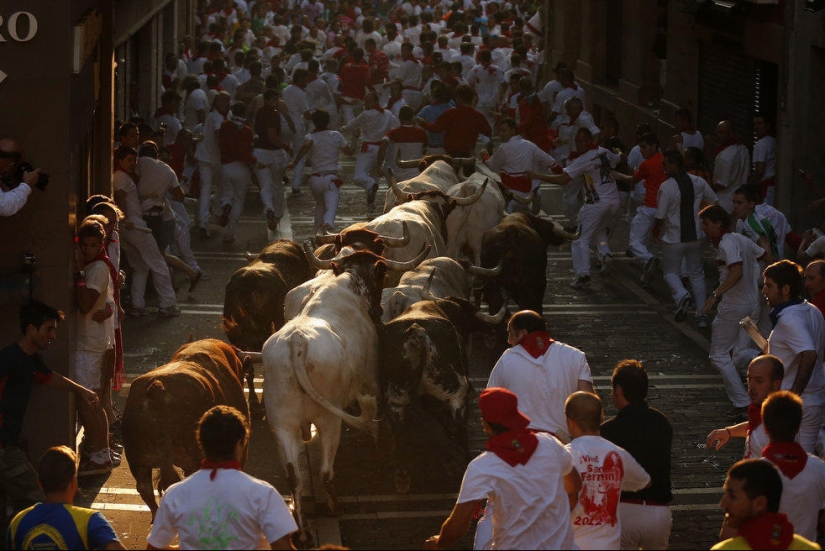 Las imágenes más emotivas de las fiestas españolas San Fermín 2013