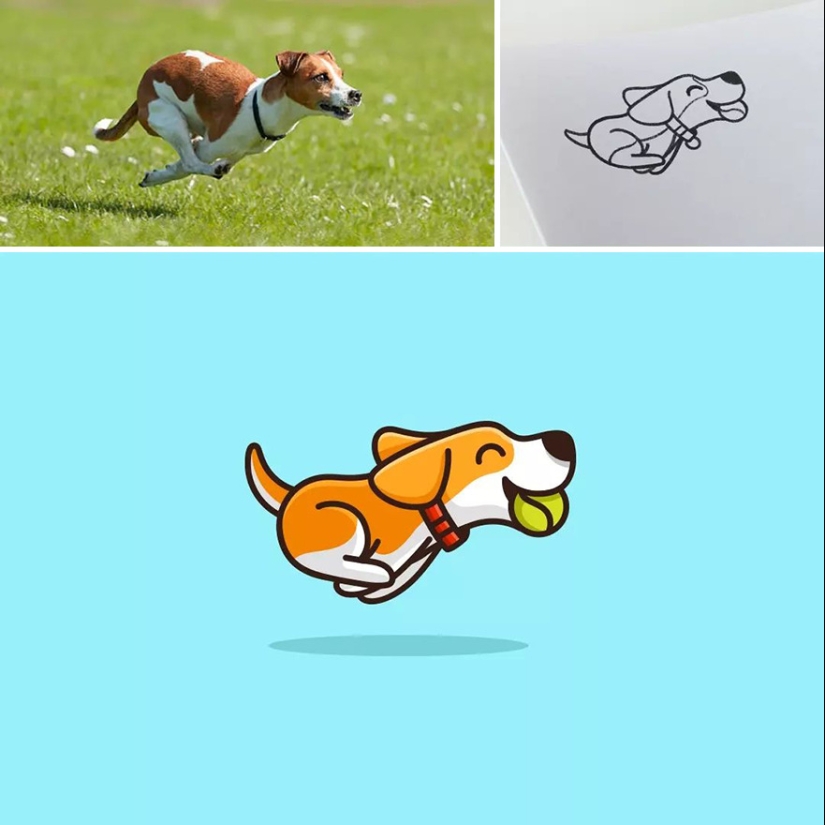 “Las inspiraciones pueden venir de todas partes”: 15 lindas ilustraciones de este diseñador de logotipos