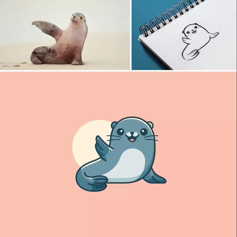 “Las inspiraciones pueden venir de todas partes”: 15 lindas ilustraciones de este diseñador de logotipos