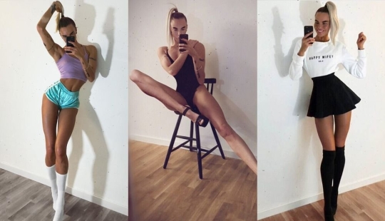 Legs 108 centimeters long: fitness beauty Iya Ostergren fell in love with her figure the whole world Legs 108 centimeters long: fitness beauty Iya Ostergren fell in love with her figure the whole world