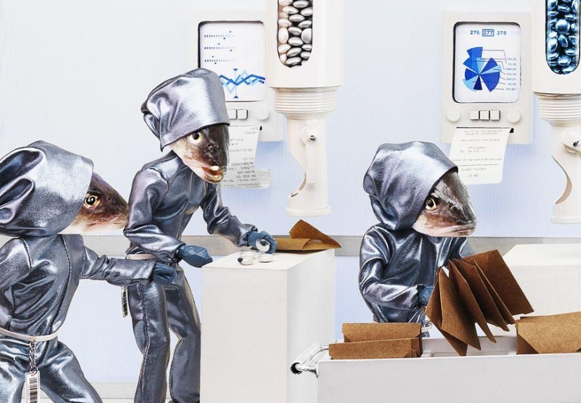 Les Temps Modernes is a whimsical project that parodies modern society Les Temps Modernes is a whimsical project that parodies modern society