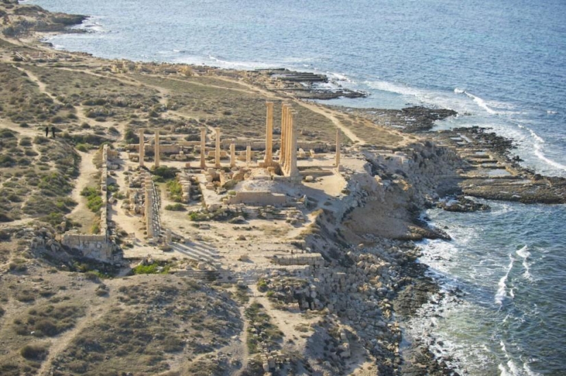 Libyan coast from the air