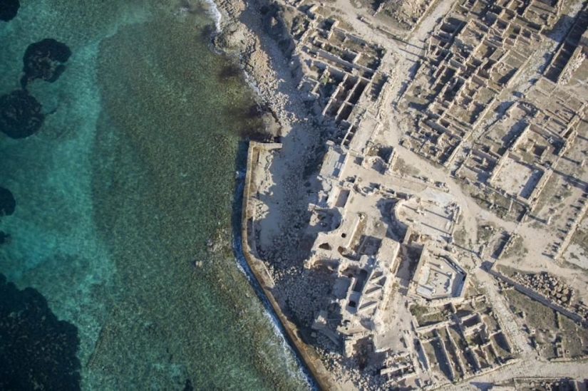 Libyan coast from the air