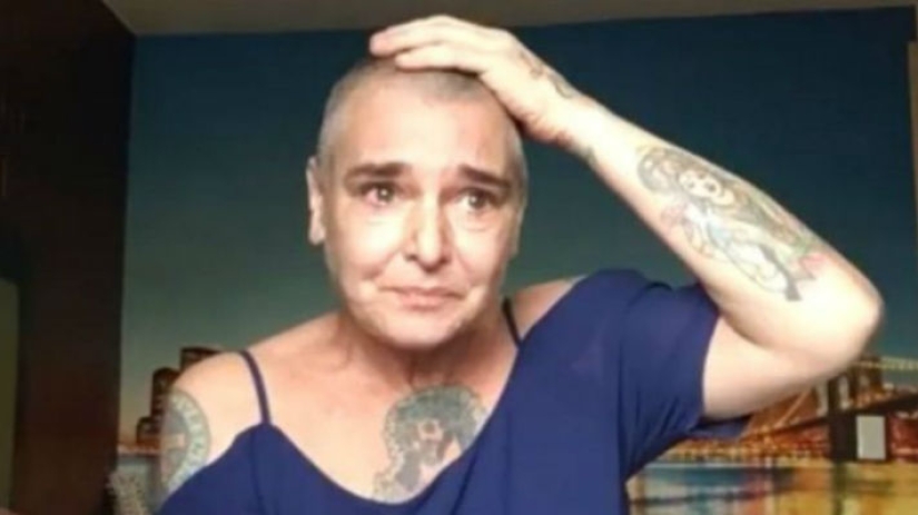 Llorando Sinead O'Connor grabó un mensaje de video sobre la lucha contra la depresión Llorando Sinead O'Connor grabó un mensaje de video sobre la lucha contra la depresión