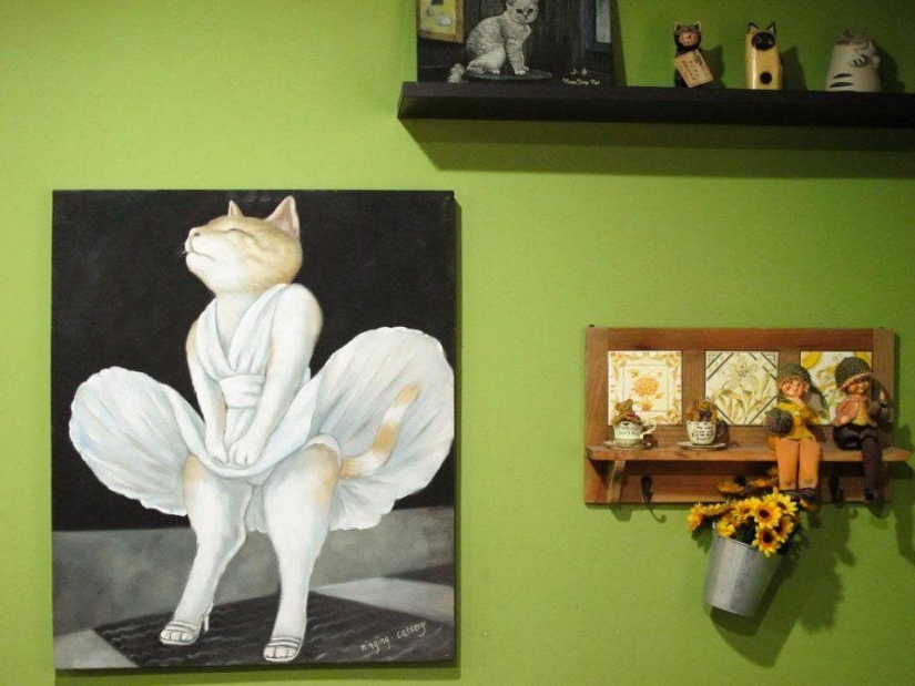 Los cafés "gatos" más inusuales de todo el mundo. Los cafés "gatos" más inusuales de todo el mundo.