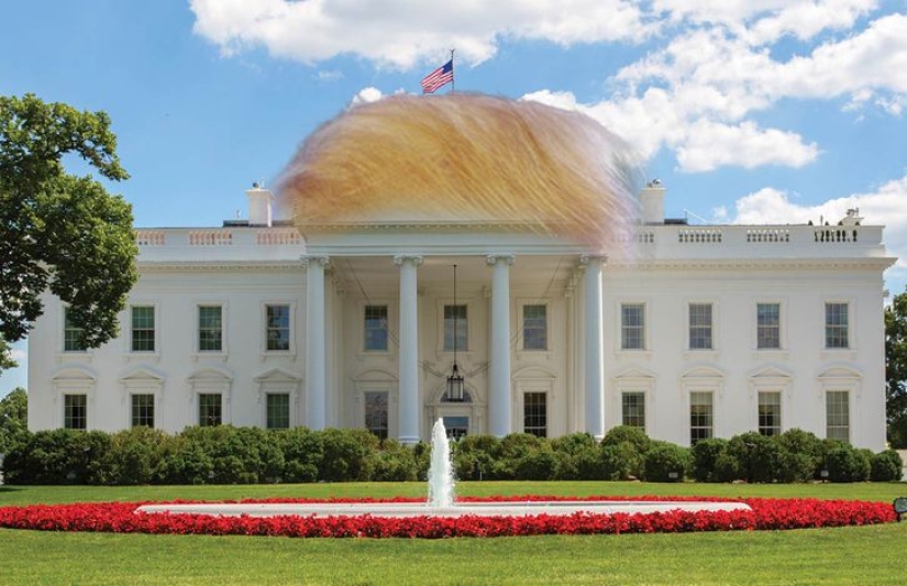 Los maestros de Photoshop esperan con ansias el diseño de la Casa Blanca después de que Trump se mude allí