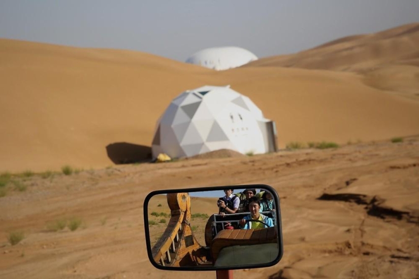 Loto en el desierto de Xiangshawan