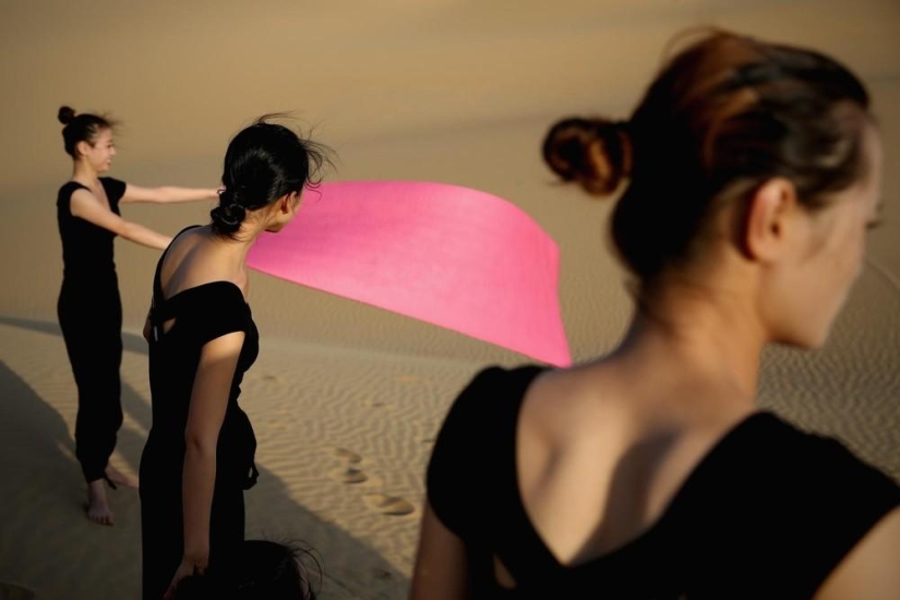 Lotus in the Xiangshawan Desert
