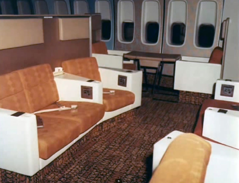 Luxury flight in the seventies on a Boeing 747 Luxury flight in the seventies on a Boeing 747