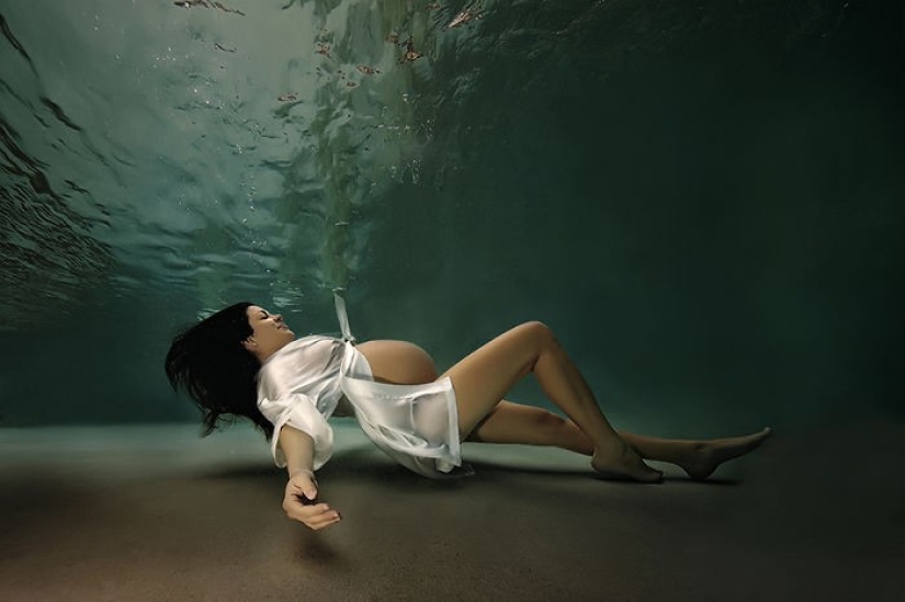 Madres submarinas: fotos encantadoras del maestro estadounidense.