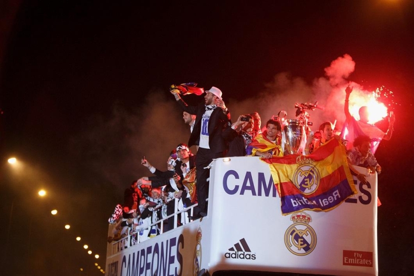 Madrid celebrates Real Madrid victory