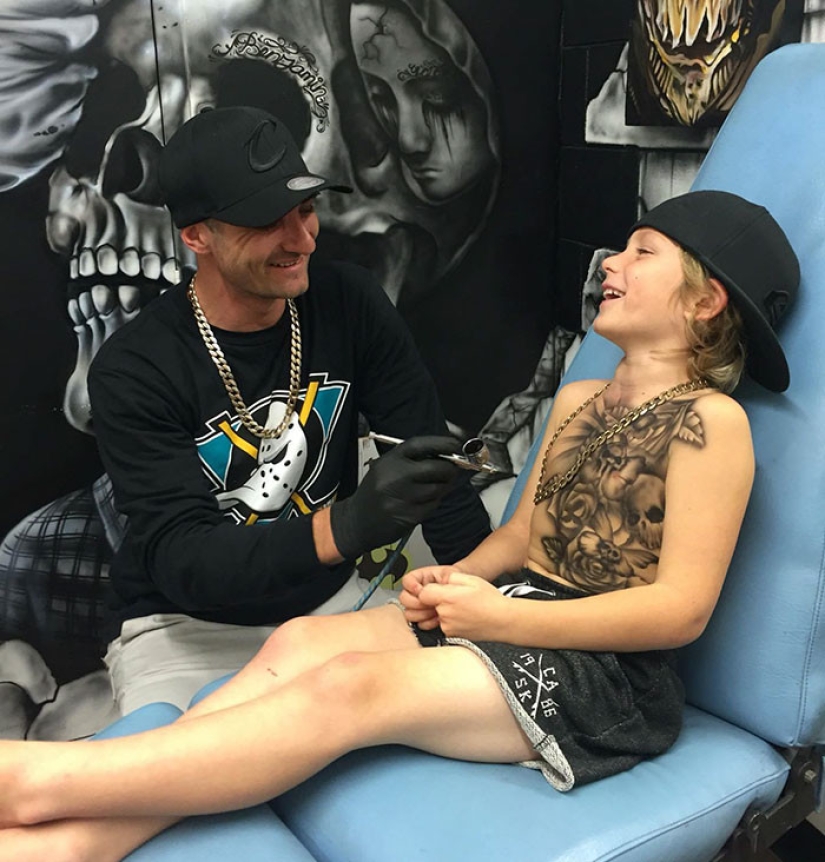 Maestro de Nueva Zelanda hace hermosos tatuajes para niños enfermos Maestro de Nueva Zelanda hace hermosos tatuajes para niños enfermos