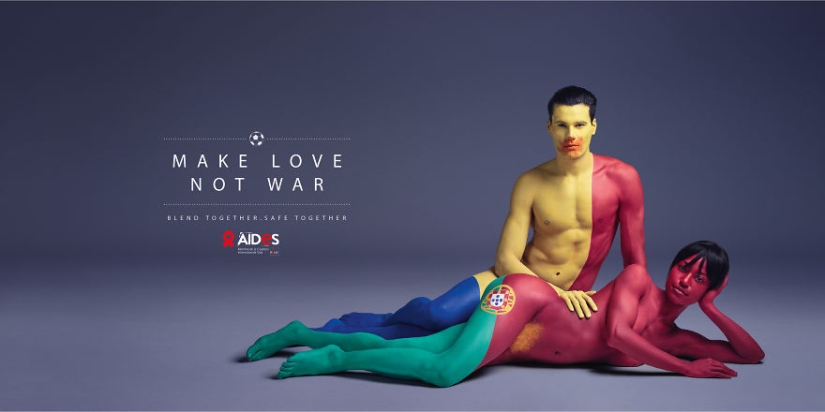 Make love, not war: a new advertising campaign against AIDS Make love, not war: a new advertising campaign against AIDS
