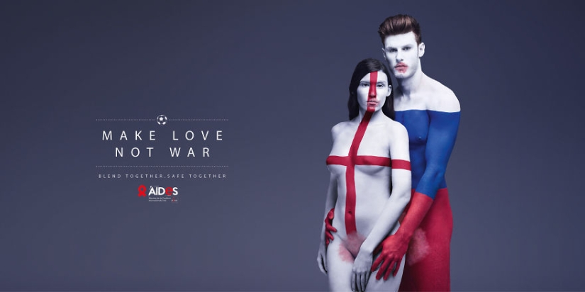 Make love, not war: a new advertising campaign against AIDS Make love, not war: a new advertising campaign against AIDS