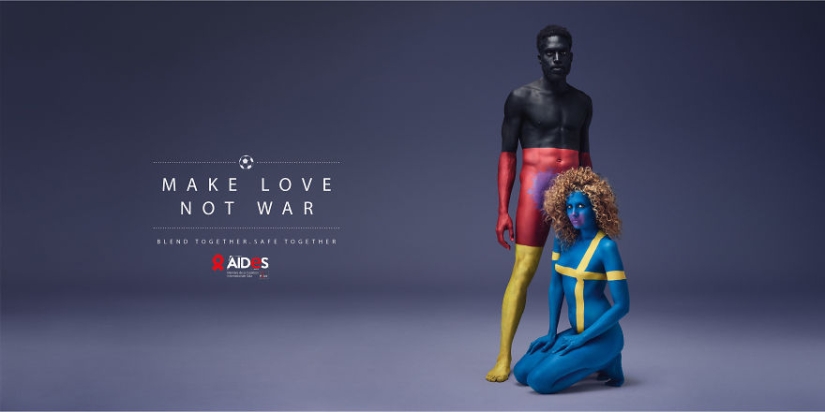 Make love, not war: a new advertising campaign against AIDS Make love, not war: a new advertising campaign against AIDS