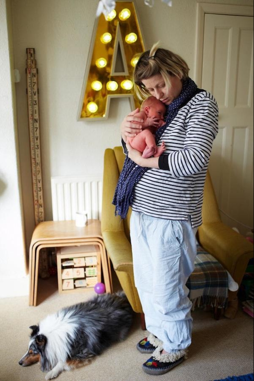 Mamás con niños de un día