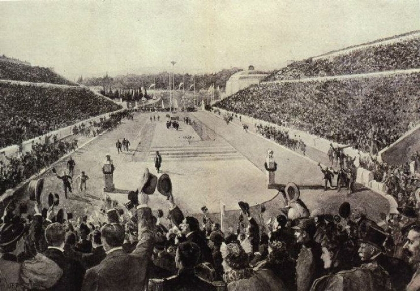 Marble stadium of the first Olympic Games
