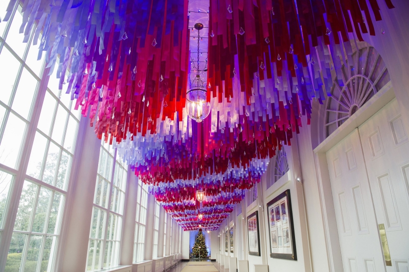 Michelle Obama ha decorado la Casa Blanca por Navidad por última vez