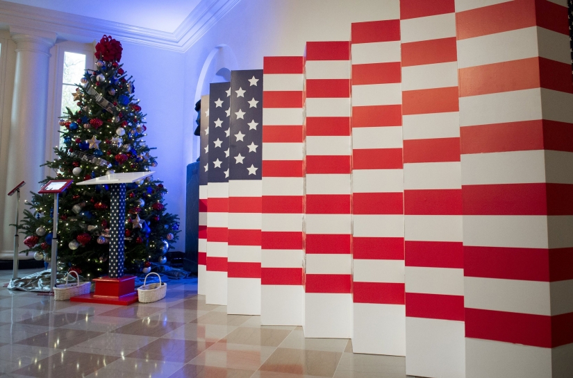 Michelle Obama ha decorado la Casa Blanca por Navidad por última vez