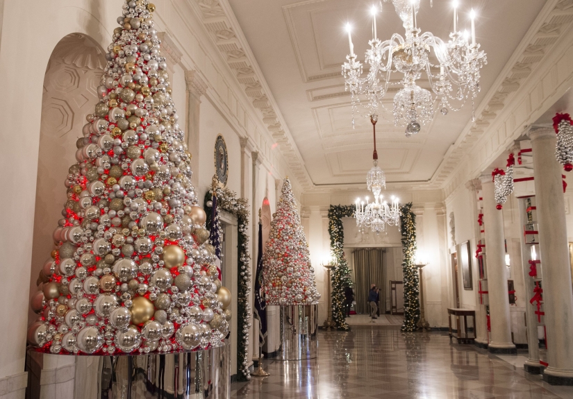 Michelle Obama ha decorado la Casa Blanca por Navidad por última vez