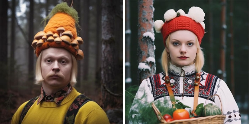 Midjourney generated stereotypical representatives of different European countries