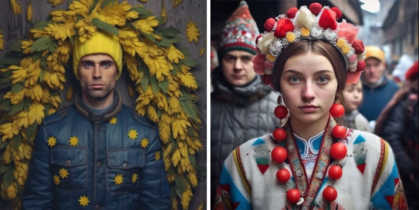 Midjourney generated stereotypical representatives of different European countries