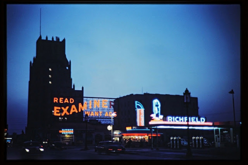 Mientras la URSS estaba en guerra con los fascistas: fotos en color de la pacífica Los Ángeles durante la Segunda Guerra Mundial y después