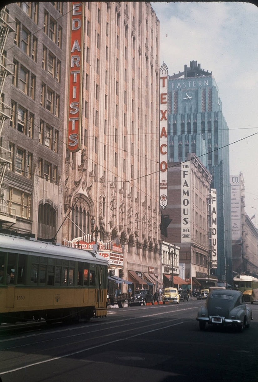 Mientras la URSS estaba en guerra con los fascistas: fotos en color de la pacífica Los Ángeles durante la Segunda Guerra Mundial y después