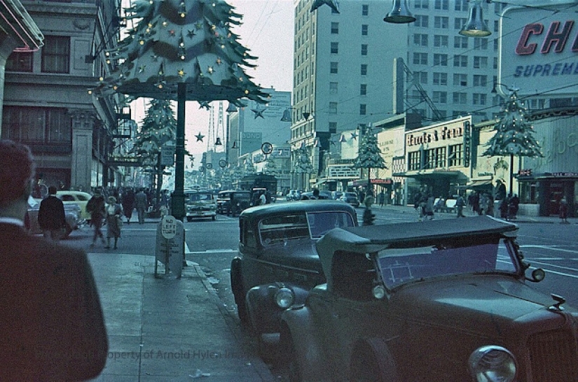 Mientras la URSS estaba en guerra con los fascistas: fotos en color de la pacífica Los Ángeles durante la Segunda Guerra Mundial y después