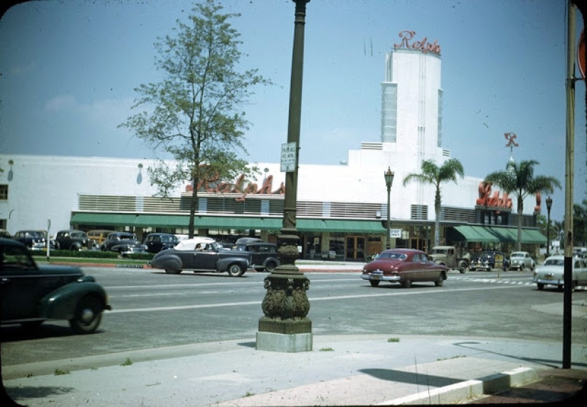 Mientras la URSS estaba en guerra con los fascistas: fotos en color de la pacífica Los Ángeles durante la Segunda Guerra Mundial y después