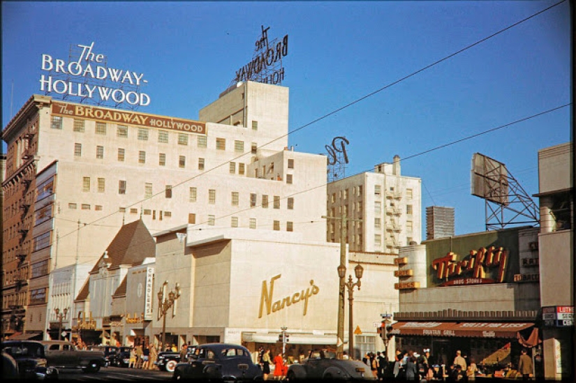 Mientras la URSS estaba en guerra con los fascistas: fotos en color de la pacífica Los Ángeles durante la Segunda Guerra Mundial y después