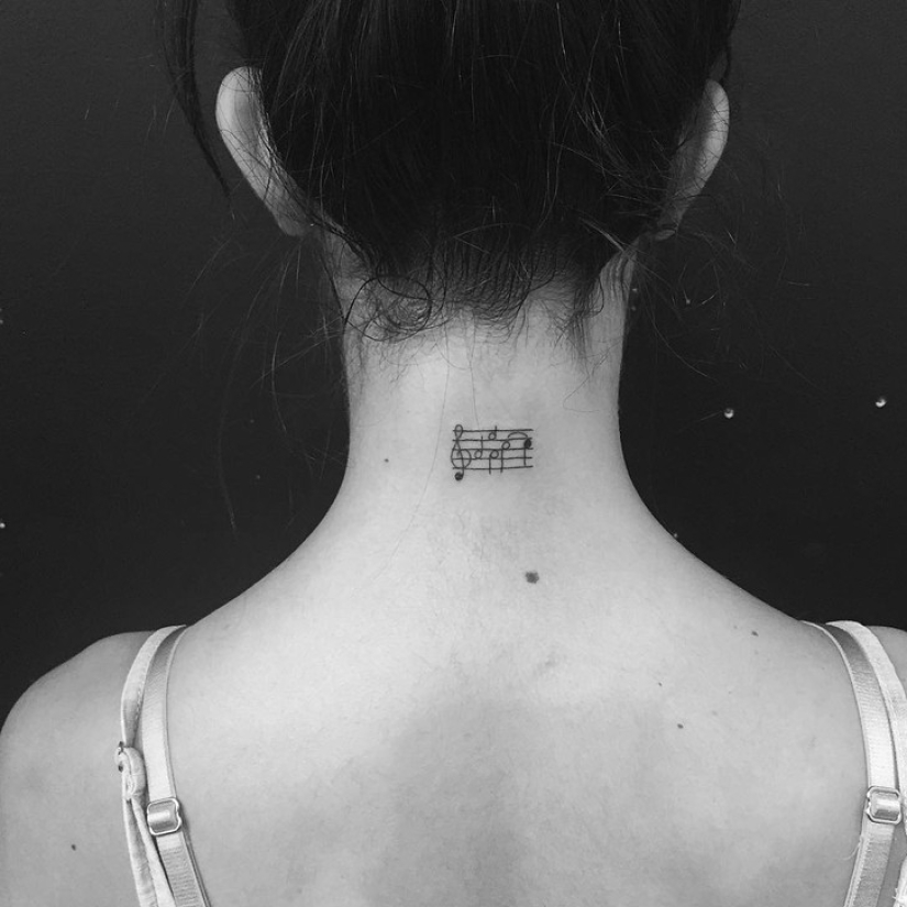 Minimal tattoo art by Jonboy, who tattooed Kendall Jenner Minimal tattoo art by Jonboy, who tattooed Kendall Jenner