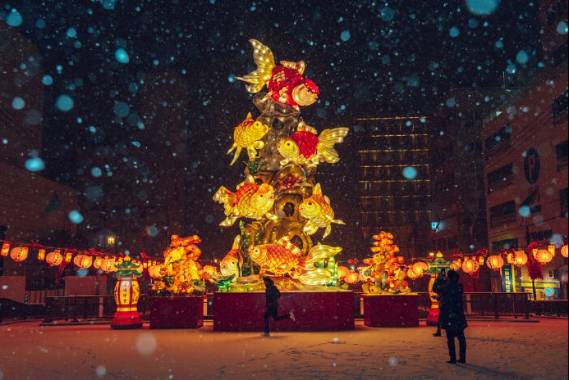 Mis 10 Imágenes Del Festival De Los Faroles De Nagasaki En La Nieve, Lo Que Es Algo Raro