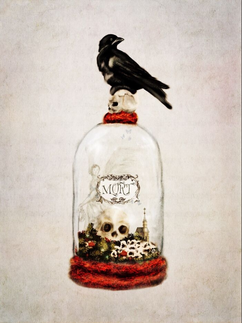 Mis acuarelas góticas para el juego de rol de fantasía