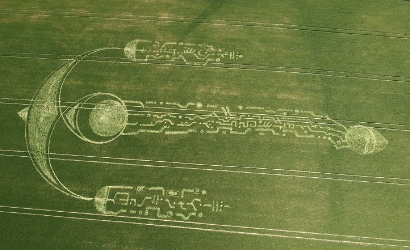 Misteriosos círculos de las cosechas en Wiltshire Misteriosos círculos de las cosechas en Wiltshire