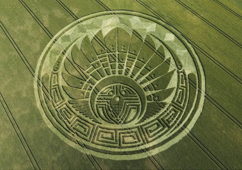 Misteriosos círculos de las cosechas en Wiltshire Misteriosos círculos de las cosechas en Wiltshire